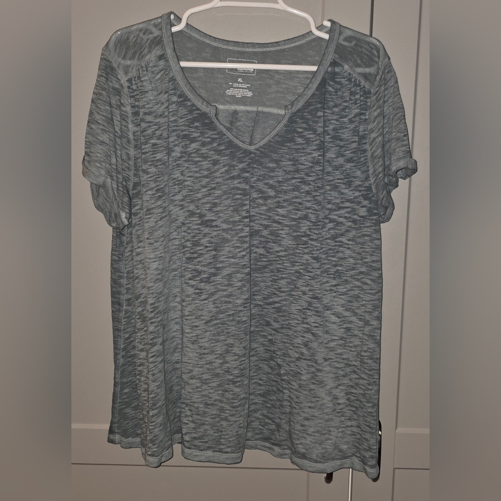 Womans Sonoma Burn-out T-shirt ~ XL ~ Green